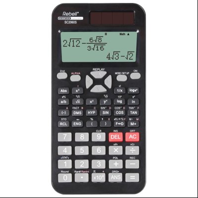 Kalkulator tehnički rezolucije 31x96 tačaka 252 funkcije Rebell RE-SC2060S BX crni