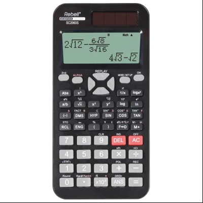 Kalkulator tehnički rezolucije 31x96 tačaka 252 funkcije Rebell RE-SC2060S BX crni