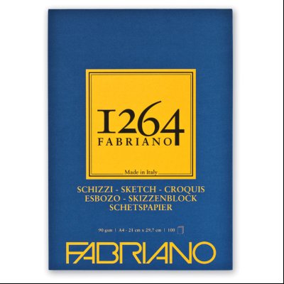 Blok Sketches A4 100L 90g (natural grain) 1264 Fabriano 19100632