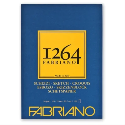 Blok Sketches A4 100L 90g (natural grain) 1264 Fabriano 19100632