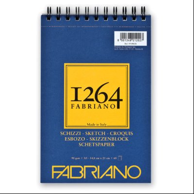 Blok Sketches spirala gore A5 60L 90g (natural grain) 1264 Fabriano 19100636