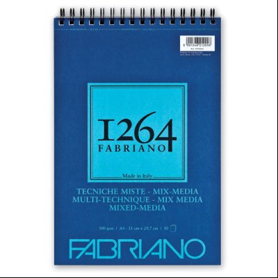 Blok Mixed Media spirala gore A4 30L 300g (textured) 1264 Fabriano 19100643