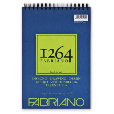 Blok Drawing spirala gore A4 50L 180g (natural grain) 1264 Fabriano 19100646