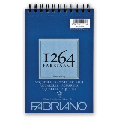 Blok Watercolour spirala gore A5 20L 300g (fine-grain) 1264 Fabriano 19100648