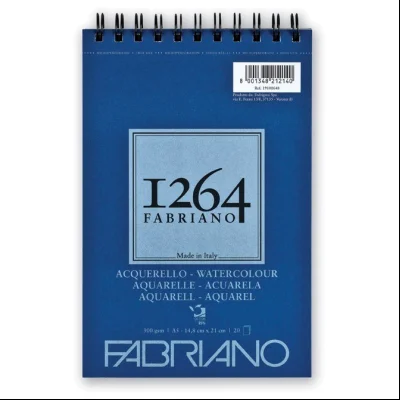 Blok Watercolour spirala gore A5 20L 300g (fine-grain) 1264 Fabriano 19100648