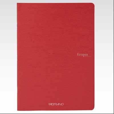 Sveska meki povez A4 karo 40L 90g EcoQua Fabriano 19210203 tamno crvena (cherry)