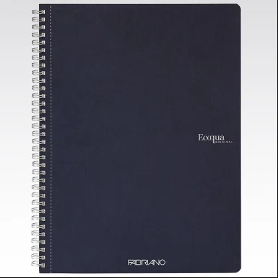 Sveska spirala A4 karo 70L 90g EcoQua Fabriano 19290104 tamno plava (dark blue)