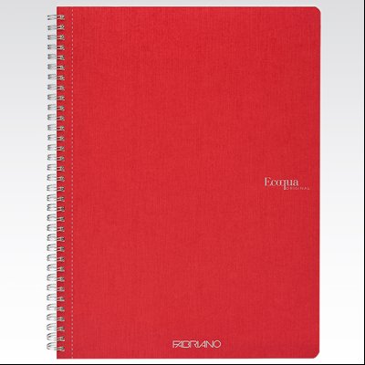 Sveska spirala A4 karo 70L 90g EcoQua Fabriano 19290106 crvena (lampone)
