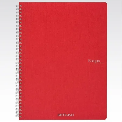 Sveska spirala A4 karo 70L 90g EcoQua Fabriano 19290106 crvena (lampone)