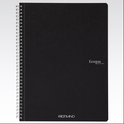 Sveska spirala A4 karo 70L 90g EcoQua Fabriano 19290109 crna (nero)