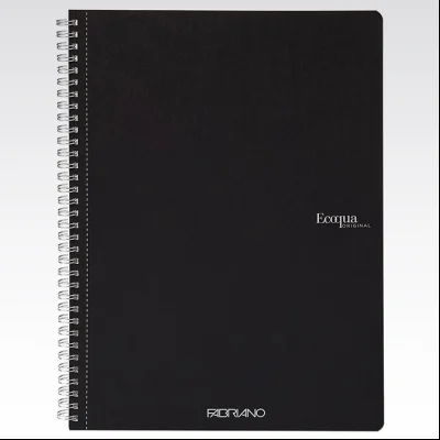 Sveska spirala A4 karo 70L 90g EcoQua Fabriano 19290109 crna (nero)