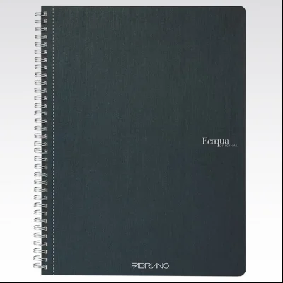 Sveska spirala A4 karo 70L 90g EcoQua Fabriano 19290110 kraljevsko zelena (royal green)