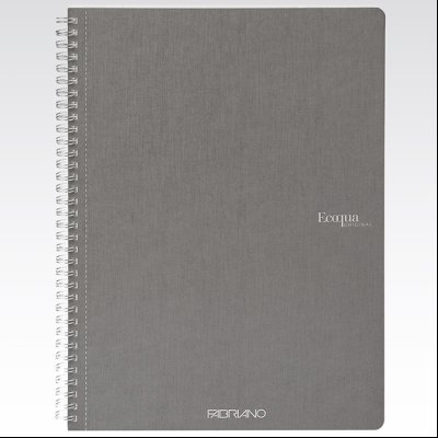 Sveska spirala A4 linija 70L 90g EcoQua Fabriano 19290201 siva (antracite)