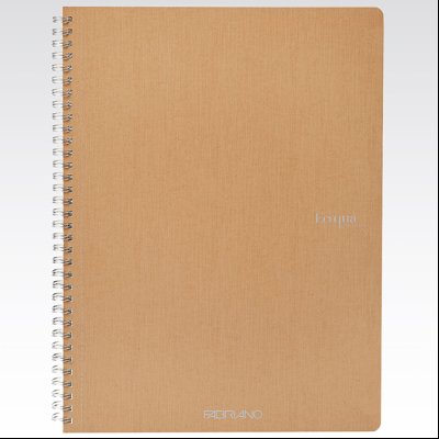 Sveska spirala A4 linija 70L 90g EcoQua Fabriano 19290202 oker (bruno)