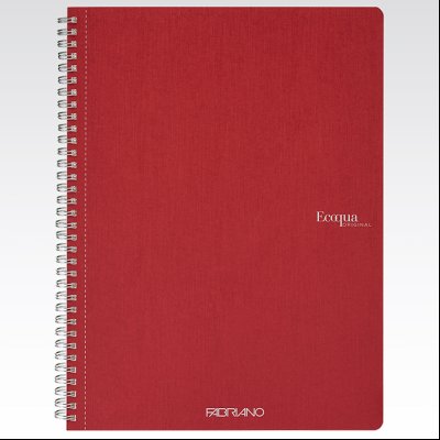 Sveska spirala A4 linija 70L 90g EcoQua Fabriano 19290203 tamno crvena (cherry)