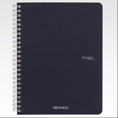 Sveska spirala A5 karo 70L 90g EcoQua Fabriano 19148104 tamno plava (dark blue)