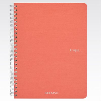 Sveska spirala A5 karo 70L 90g EcoQua Fabriano 19148105 roze (flamingo)