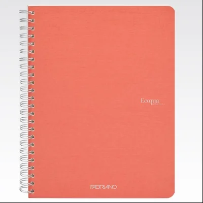 Sveska spirala A5 karo 70L 90g EcoQua Fabriano 19148105 roze (flamingo)