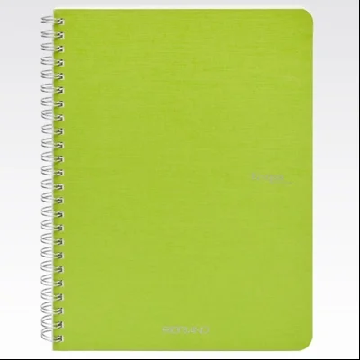 Sveska spirala A5 karo 70L 90g EcoQua Fabriano 19148107 limeta zelena (lime)