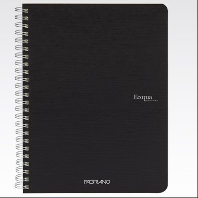 Sveska spirala A5 karo 70L 90g EcoQua Fabriano 19148109 crna (nero)