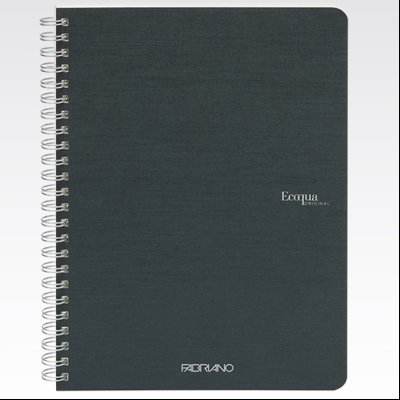 Sveska spirala A5 karo 70L 90g EcoQua Fabriano 19148110 kraljevsko zelena (royal green)