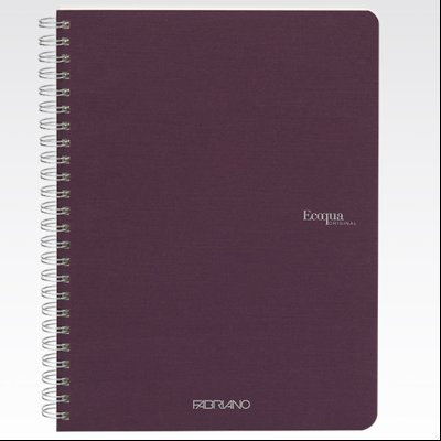 Sveska spirala A5 karo 70L 90g EcoQua Fabriano 19148112 ljubičasta (vino)