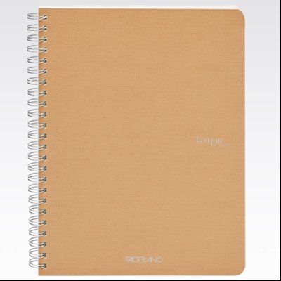 Sveska spirala A5 linije 70L 90g EcoQua Fabriano 19148202 oker (bruno)