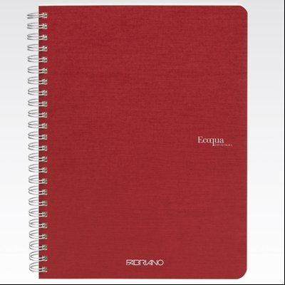 Sveska spirala A5 linije 70L 90g EcoQua Fabriano 19148203 tamno crvena (cherry)