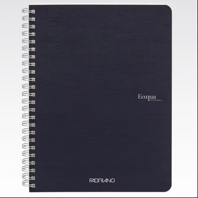 Sveska spirala A5 linije 70L 90g EcoQua Fabriano 19148204 tamno plava (dark blue)