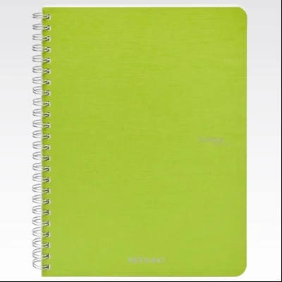 Sveska spirala A5 linije 70L 90g EcoQua Fabriano 19148207 limeta zelena (lime)