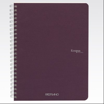 Sveska spirala A5 linije 70L 90g EcoQua Fabriano 19148212 ljubičasta (vino)