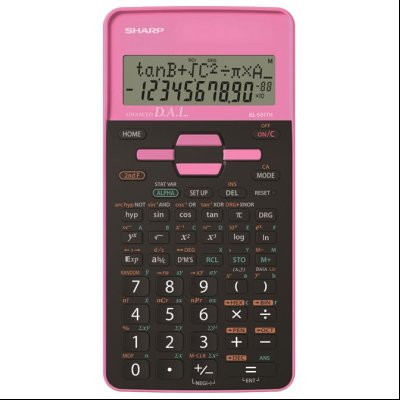 Kalkulator tehnički 10mesta 273 funkcije Sharp EL-531THB-PK crno roze blister