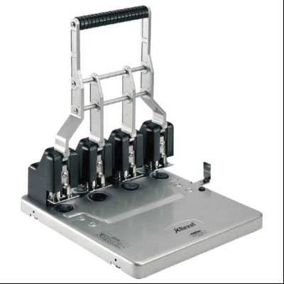 Bušač 4 rupe do 150 listova HD4150 Rexel 2101235 srebrno-crni