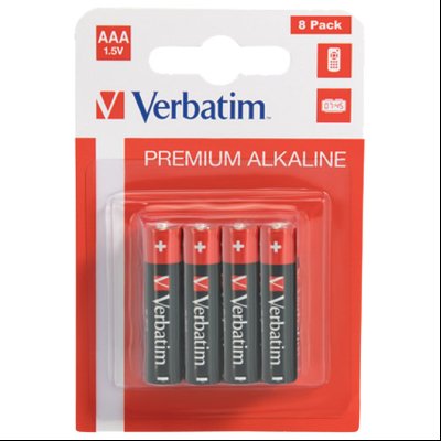 Baterija alkalna 1,5V AAA pk8 Verbatim 49502 LR3 blister
