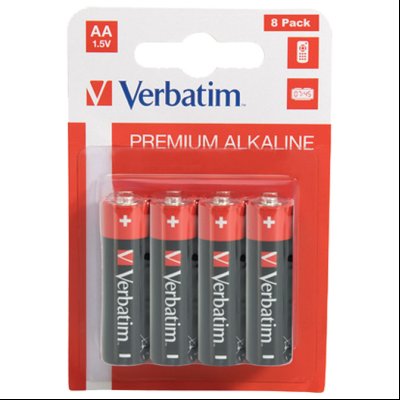Baterija alkalna 1,5V AA pk8 Verbatim 49503 LR6 blister