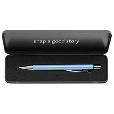 Olovka hemijska Snap Metallic K10+poklon kutija G24 uložak plavi Pelikan 821278 mat plava