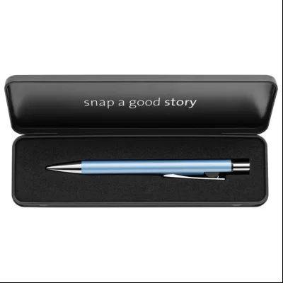 Olovka hemijska Snap Metallic K10+poklon kutija G24 uložak plavi Pelikan 821278 mat plava