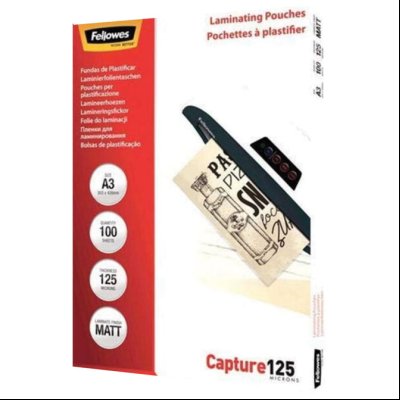 Folija za plastificiranje  125my A3 mat pk100 Fellowes 5328601