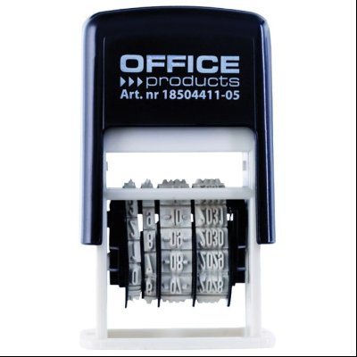 Datumar gumeni H-4mm Office Products Donau 18504411-05 crni