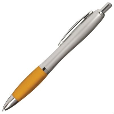 Olovka hemijska grip 11681 (8916B) Bari srebrno-narandžasta