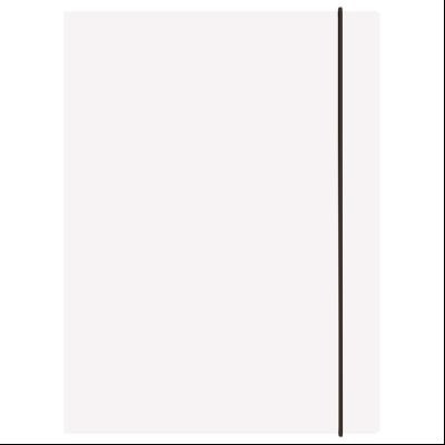 Fascikla klapna s gumicom karton A4 350g Ten Fornax 11243 bela