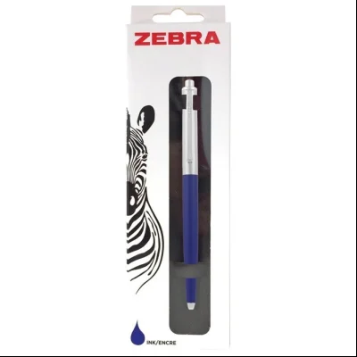 Olovka hemijska 0,7mm 901 Zebra 83742 srebrno-plava blister