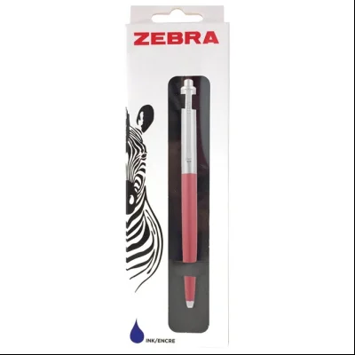 Olovka hemijska 0,7mm 901 Zebra 83747 srebrno-crvena blister