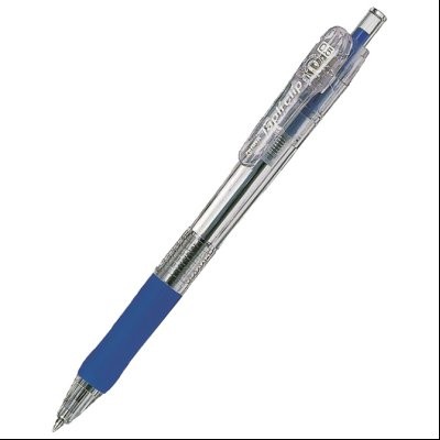 Olovka hemijska 0,5mm sa gumenim gripom (uložak plavi) Tapli Clip Zebra 38332-10 plava