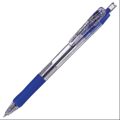 Olovka hemijska 0,7mm sa gumenim gripom (uložak plavi) Tapli Clip Zebra 37012-10 plava