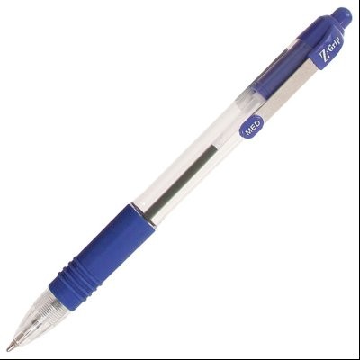 Olovka hemijska 1,0mm sa gumenim gripom (uložak plavi) Z-Grip Zebra 22220 plava