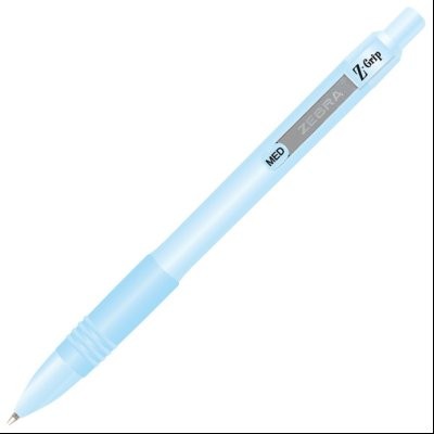 Olovka hemijska 1,0mm sa gumenim gripom Z-Grip Bespoke Pastel Zebra 91802 pastelno plava