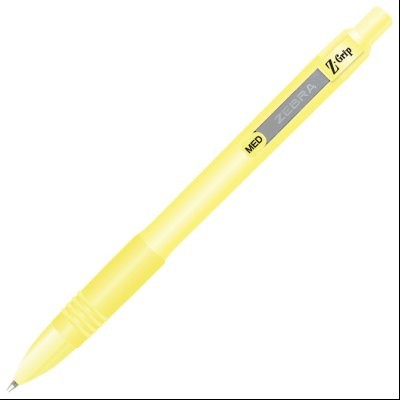 Olovka hemijska 1,0mm sa gumenim gripom Z-Grip Bespoke Pastel Zebra 91805 pastelno žuta