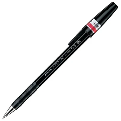 Olovka hemijska 0,5mm sa rebrastim gripom (uložak crni) H-8000 Zebra E20661 crna
