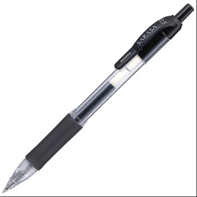 Roler gel 0,5mm sa gumenim gripom Sarasa Retractable (uložak crni) Zebra 46710 crni
